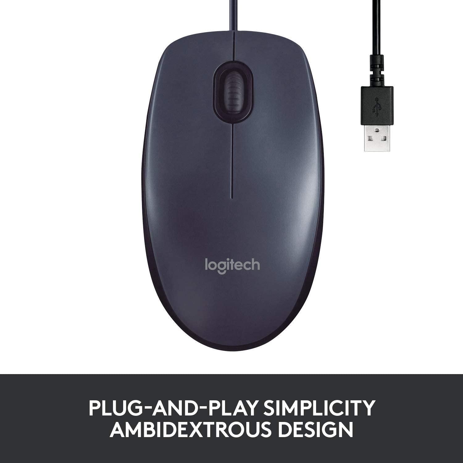 Wired Mouse with Ambidextrous Design, Mice, Trackpads & Pencils | LA Company