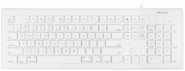 104-Key Keyboard for Mac or PC, White