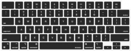 Carapace Silicone Keyboard Cover for Apple Aluminum Keyboard with Numeric Keypad