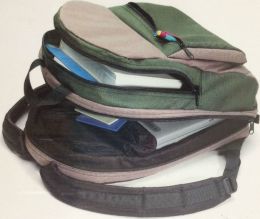 Toshiba Port Noteworthy Laptop Backpack, Green/Beige