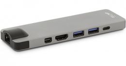 LMP USB-C 4K 8-Port Compact Dock, Space Gray