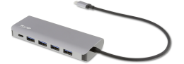 7 Port USB-C & USB-A Hub, Space Gray
