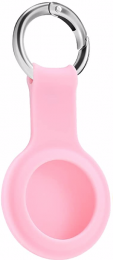 AirTag Silicone Key Ring - Pink